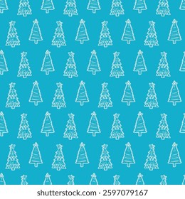 Seasonal christmas tree vector background. Decorative festive winter foliage for yuletide all over pattern. 