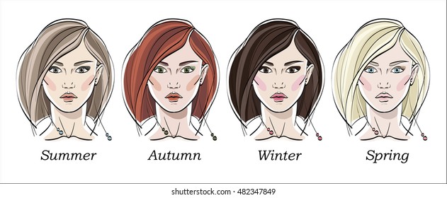 2,796 Hair color chart Images, Stock Photos & Vectors | Shutterstock