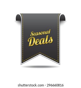 Seasonal Deal golden Vector Icon Design