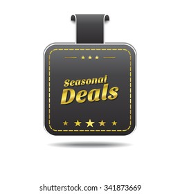Seasonal Deal golden Vector Icon Design