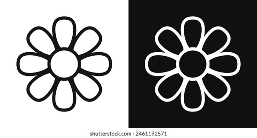 Seasonal Flora Icon Collection. Simplistic Floral Symbol. Blossoming Flower Emblem. Springtime Bloom Representation.