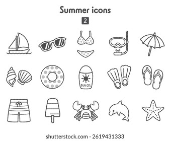 Seasonal Icon Collection - Summer Beach
