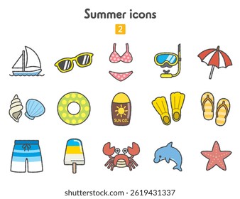 Seasonal Icon Collection - Summer Beach