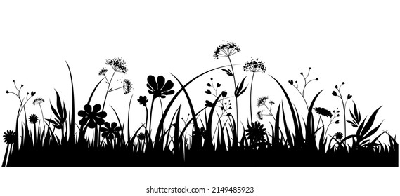 Seasonal illustration silhouette of plants. Nature decor element for banners, advertising, leaflet, cards, invitation, congratulation and so on.