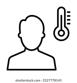 Seasonal Maladies icon line vector illustration