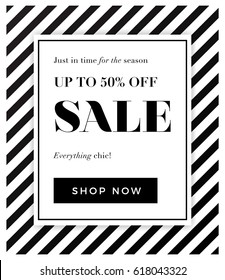 black and white sale