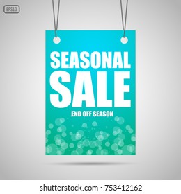 Seasonal sale vector background