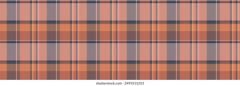 Seasonal seamless texture pattern, tidy plaid vector check. Marketing background tartan fabric textile in red and light colors palette.