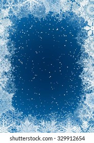 Seasonal snowflake background