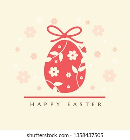 Seasonal spring background. Happy Easter card for festive day.