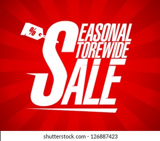 Seasonal storewide sale design template.