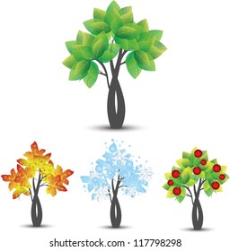 seasonal tree set