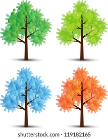seasonal tree set