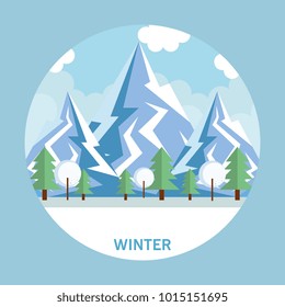 seasonal weather landscape icon