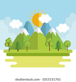 seasonal weather landscape icon