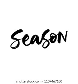 SEASONG HAND LETTERING