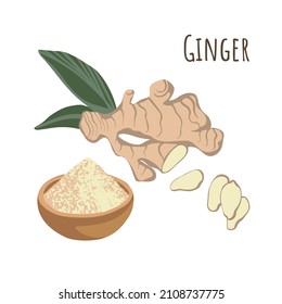 Seasoning ginger spice for cooking