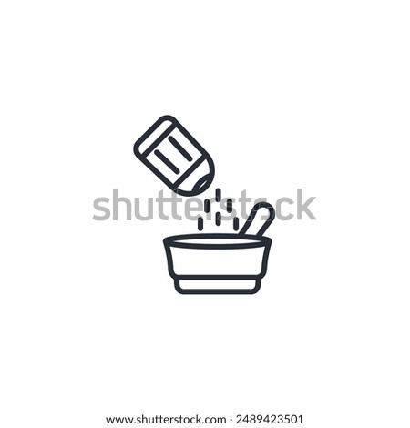 seasoning icon. vector.Editable stroke.linear style sign for use web design,logo.Symbol illustration.