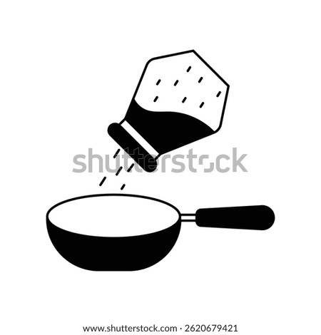 seasoning icon with white background vector stock illustration