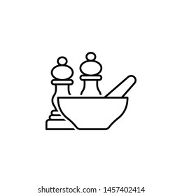 seasoning outline icon. Elements of diet and nutrition illustration icon. Signs and symbol collection icon for websites, web design, mobile app, UI, UX