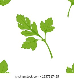Perejil de la temporada sin fisuras ensalada fresca o ingrediente de plato vectores tallo y hojas textura interminable planta alimento sabor de cocina y fragancia diseño de papel pintado verde de rama culinaria y cocina