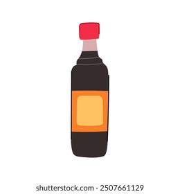 seasoning soy sauce cartoon. cuisine fermentation, salty flavor, dipping sushi seasoning soy sauce sign. isolated symbol vector illustration