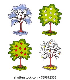 Tree Vector Illustration Stock Vector (Royalty Free) 60114109