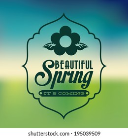 Seasons design over blur background, vector illustration Seasons design over blur background, vector illustration