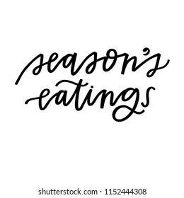 Season's Eatings hand lettering