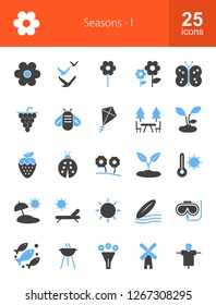 Seasons Filled Icons