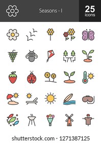 Seasons Filled Icons