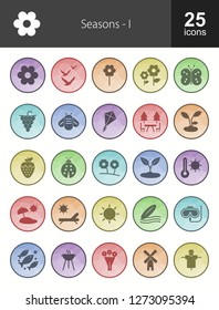 Seasons Filled Icons
