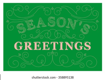 Seasons greeting card. Spring.