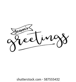 season's greeting lettering overlay set. Calligraphy photo graphic design element. Sweet cute inspiration typography. 