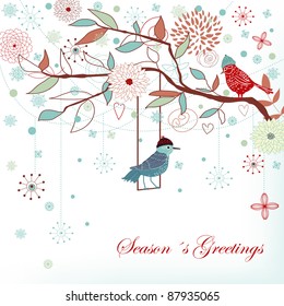 Seasons greetings background