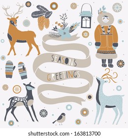 Seasons Greetings Card Design