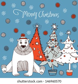 Season's greetings card in vector format.