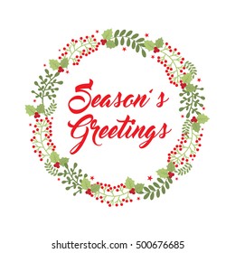 season's greetings garland