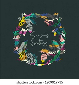 Season`s Greetings. Print Design