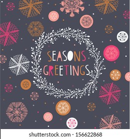 Seasons Greetings Print Design