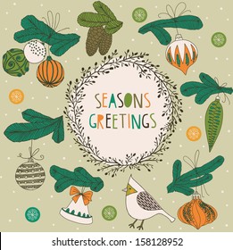 Seasons Greetings Print Design