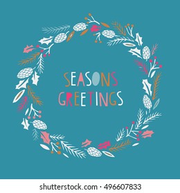 Seasons Greetings. Print Design