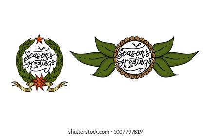 Season's Greetings Template Set
