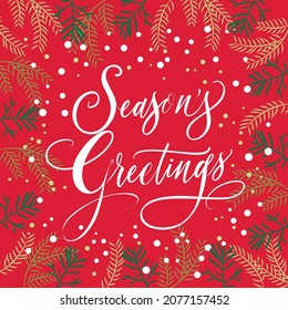 Season's greetings typography text decoration festive vector placement icon design, wallpaper, fashion print, textile pattern, scrapbooking, invitation, christmas card, decor, wrapping paper, sticker
