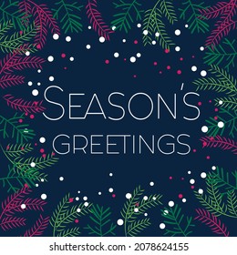 Season's greetings typography text decoration festive vector placement icon design, wallpaper, fashion print, textile pattern, scrapbooking, invitation, christmas card, decor, wrapping paper, sticker