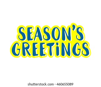 seasons greetings typography typographic creative writing text image 1