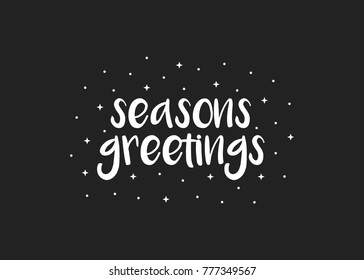 Seasons Greetings Vector Background