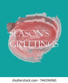 Season's greetings vector card