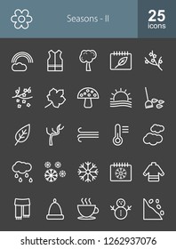 Seasons Line Icons