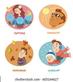 The seasons - spring, summer, autumn, winter